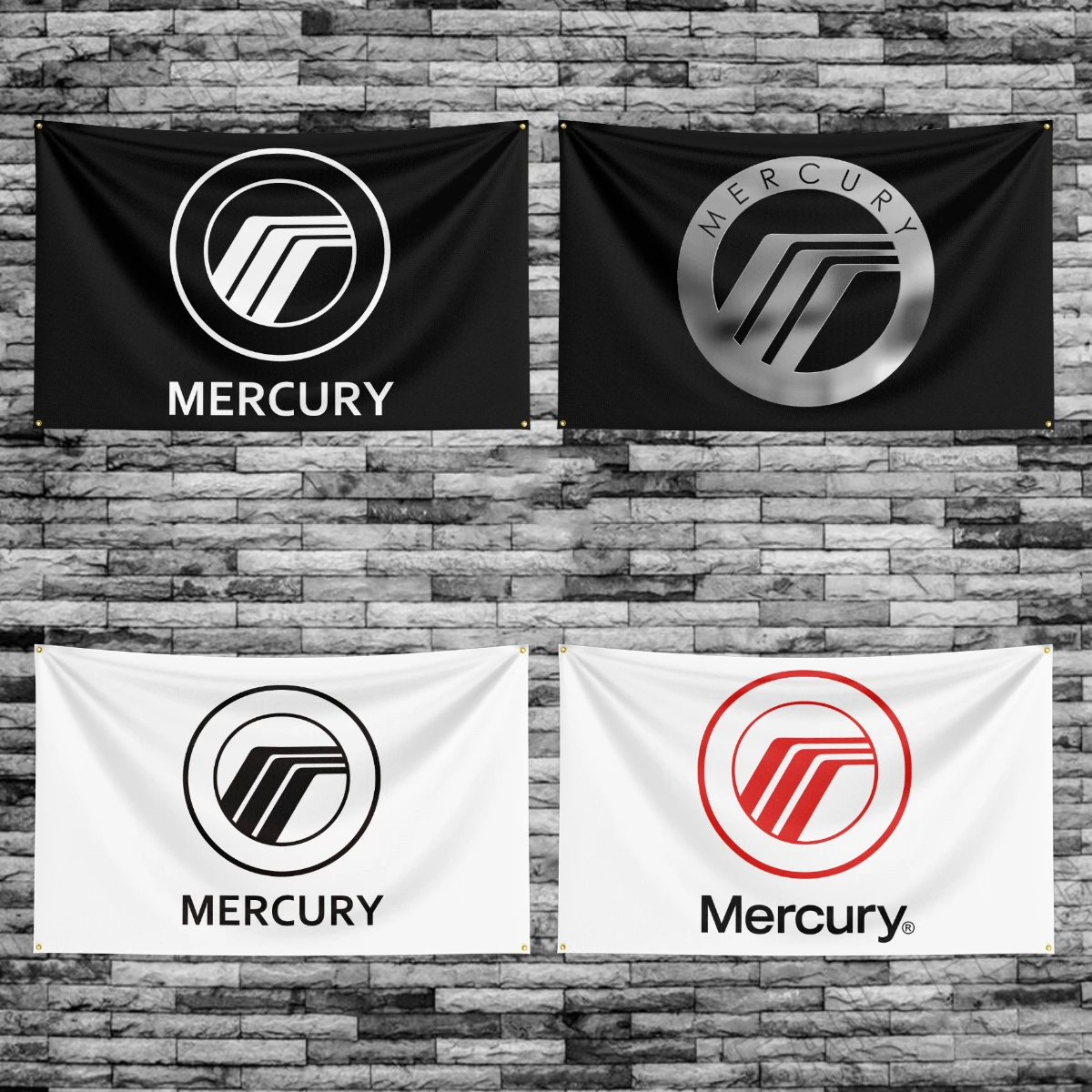 90x150cm Mercurys Racing Car Banner Flag Polyester Printed Garage or Outdoor Decoration Tapestry