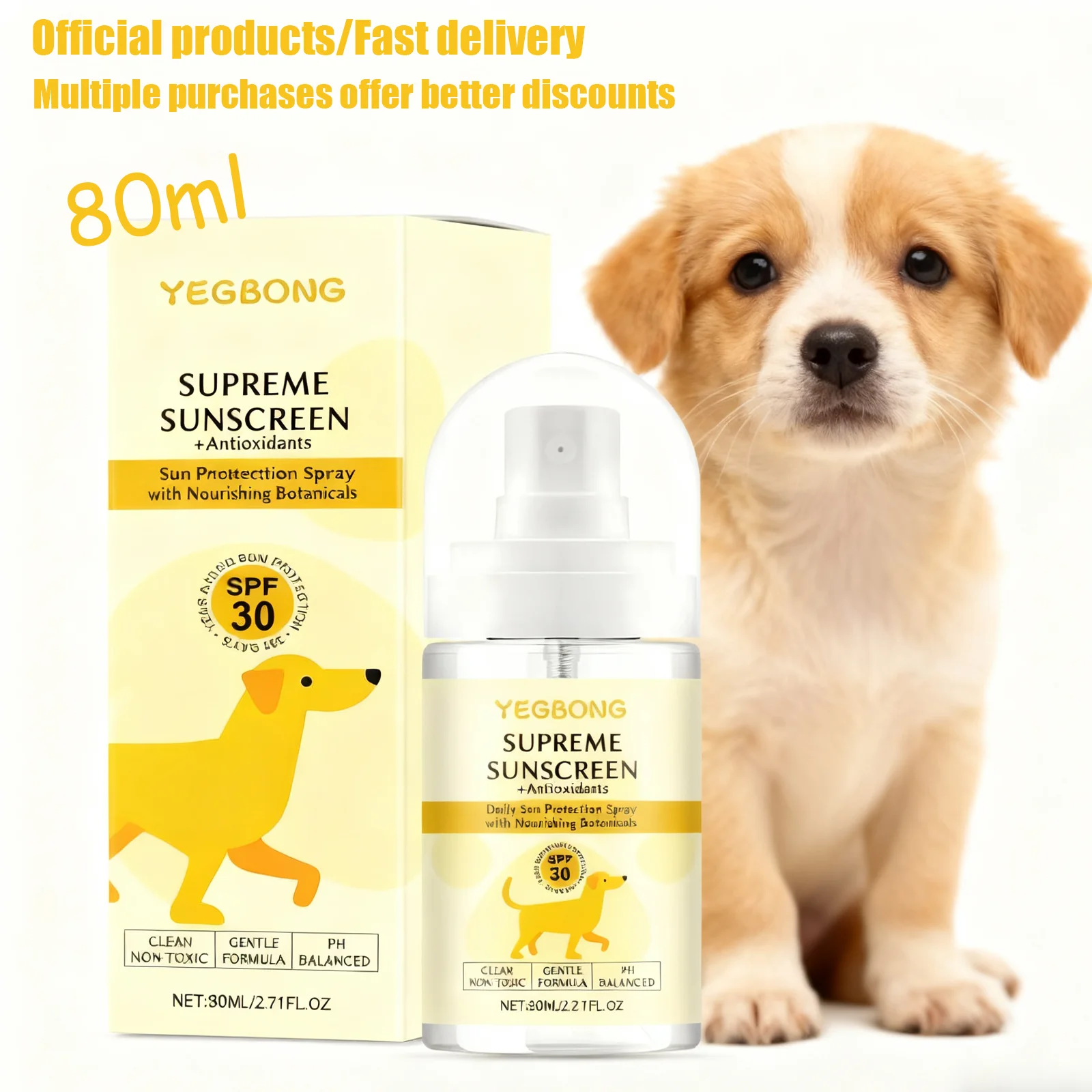 Dog Sunscreen Spray… - image