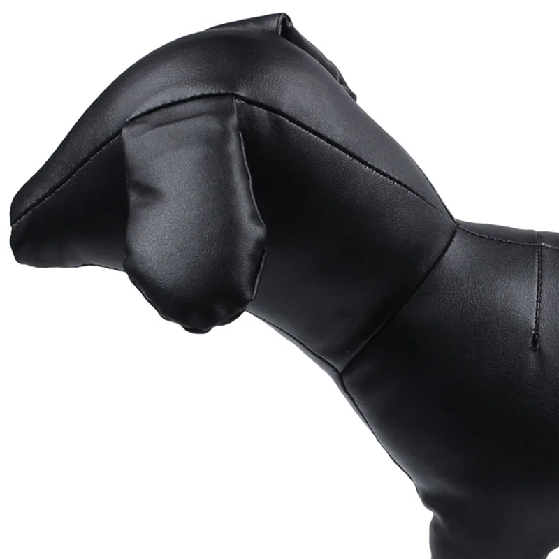 ABHI-Manekin Anjing Kulit Posisi Berdiri Mainan Model Anjing Manekin Pajangan Toko Hewan Peliharaan