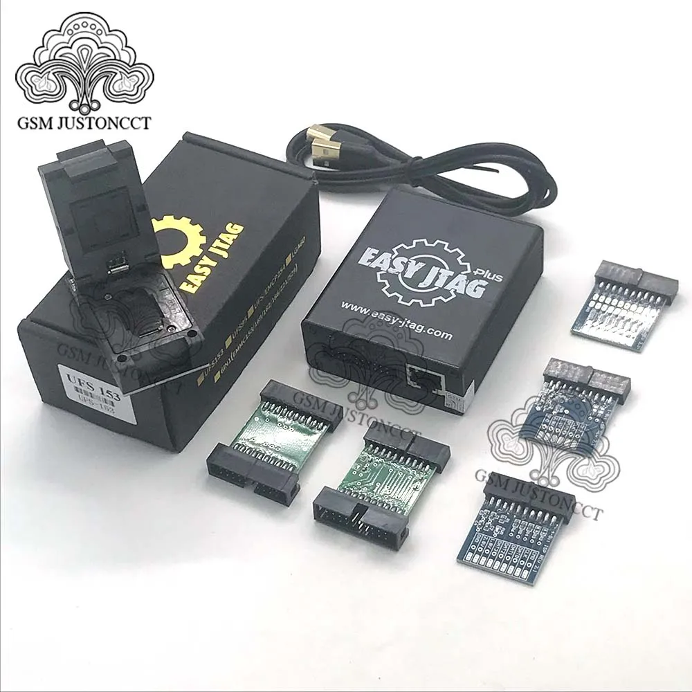 2025 Original New Z3x - Easy Jtag Plus Box With Easyjtag UFS 95 Sockets Adapter +Easyjtag UFS 153 Sockets Adapter