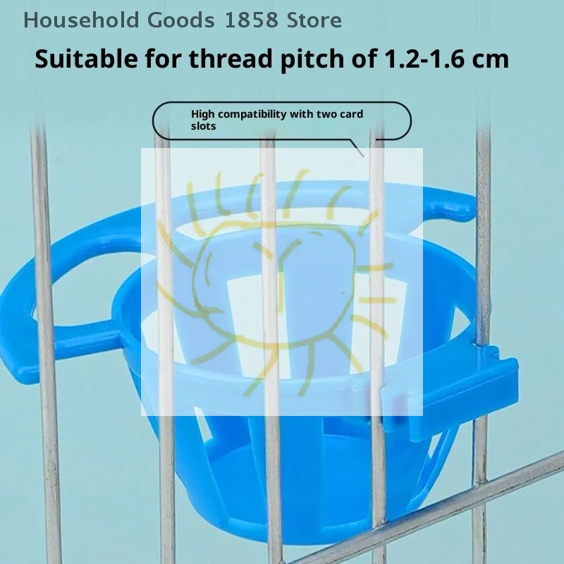 2/5Pcs Bird Parrot Feeder Cage Fruit Vegetable Holder Cage Accessories Hanging Basket Container Pet Parrot Feeder Cage Supplies