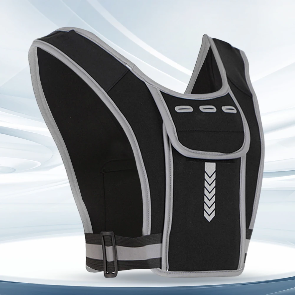 حقيبة زجاجة ماء عاكسة متعددة الوظائف ، حزمة صدر للهاتف الرياضي ، حزمة ركوب ، خفيفة الوزن للجري في الهواء الطلق والمشي لمسافات طويلة