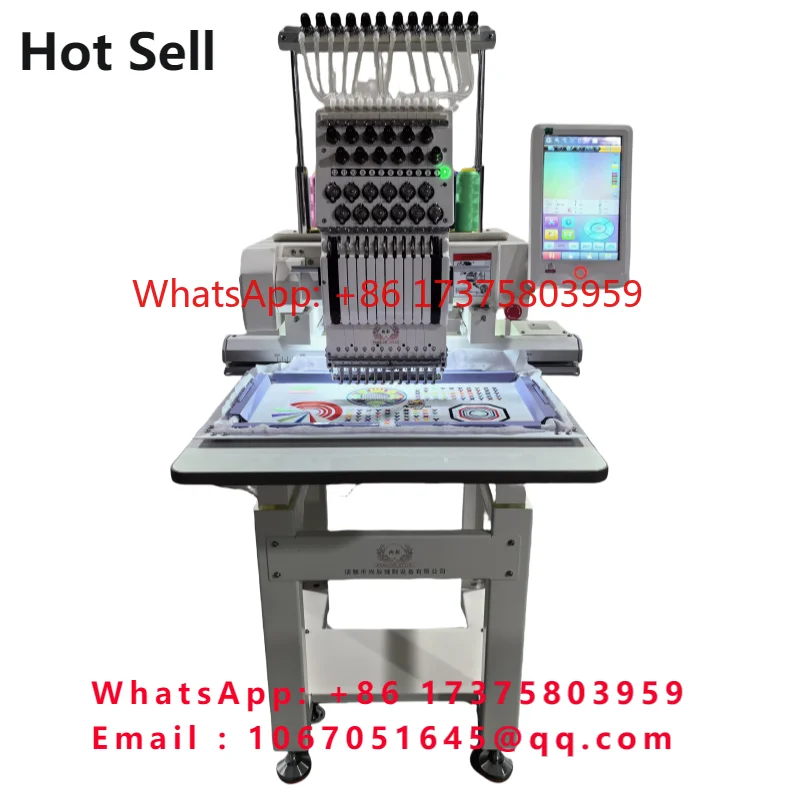 Single Head 12 Needles Embroidery Machine Dahao Embroidery Embroidery Making Machine