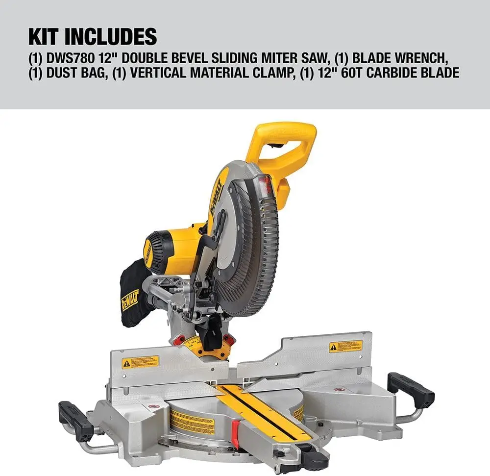 Double Bevel Sliding Miter Saw, 12-inch, Compound (DWS780)