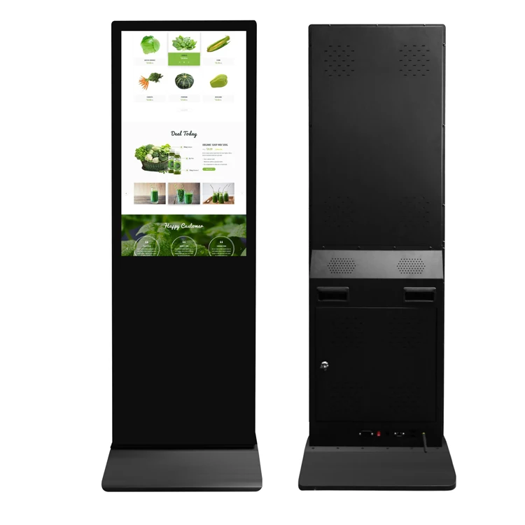 43 Inch RK3566 Quad Core 2GB RAM 4GB RAM 1920X1080 FHD Floor Standing LCD Advertising Display for Indoor Airports