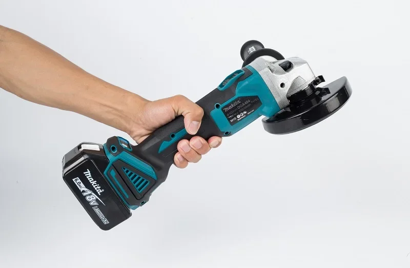 Makita  DGA404 - 125mm 18V, Brushless Lithium Electric Angle Grinder, máquina de corte recarregável, alta potência, polimento