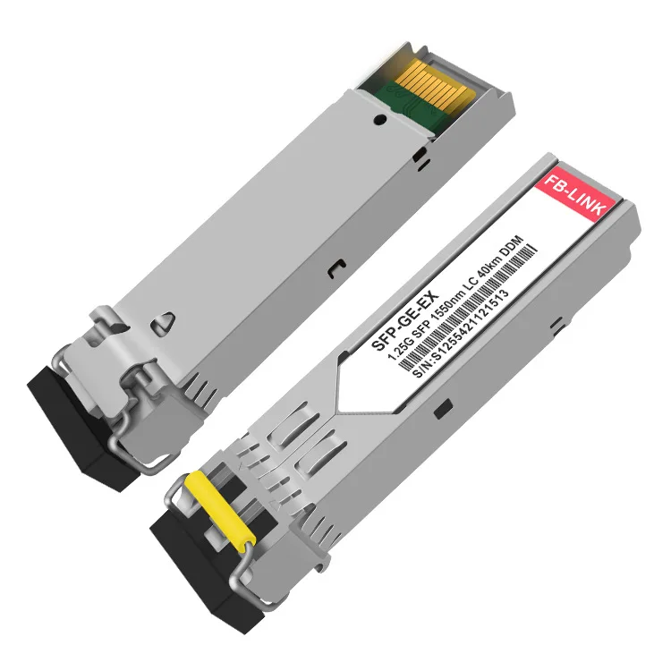 1.25G 1550nm 40KM 1G SFP Module LC Transceiver Fiber Optic Module for Cisco Juniper Mikrotik Ubiquiti Ethernet Switch