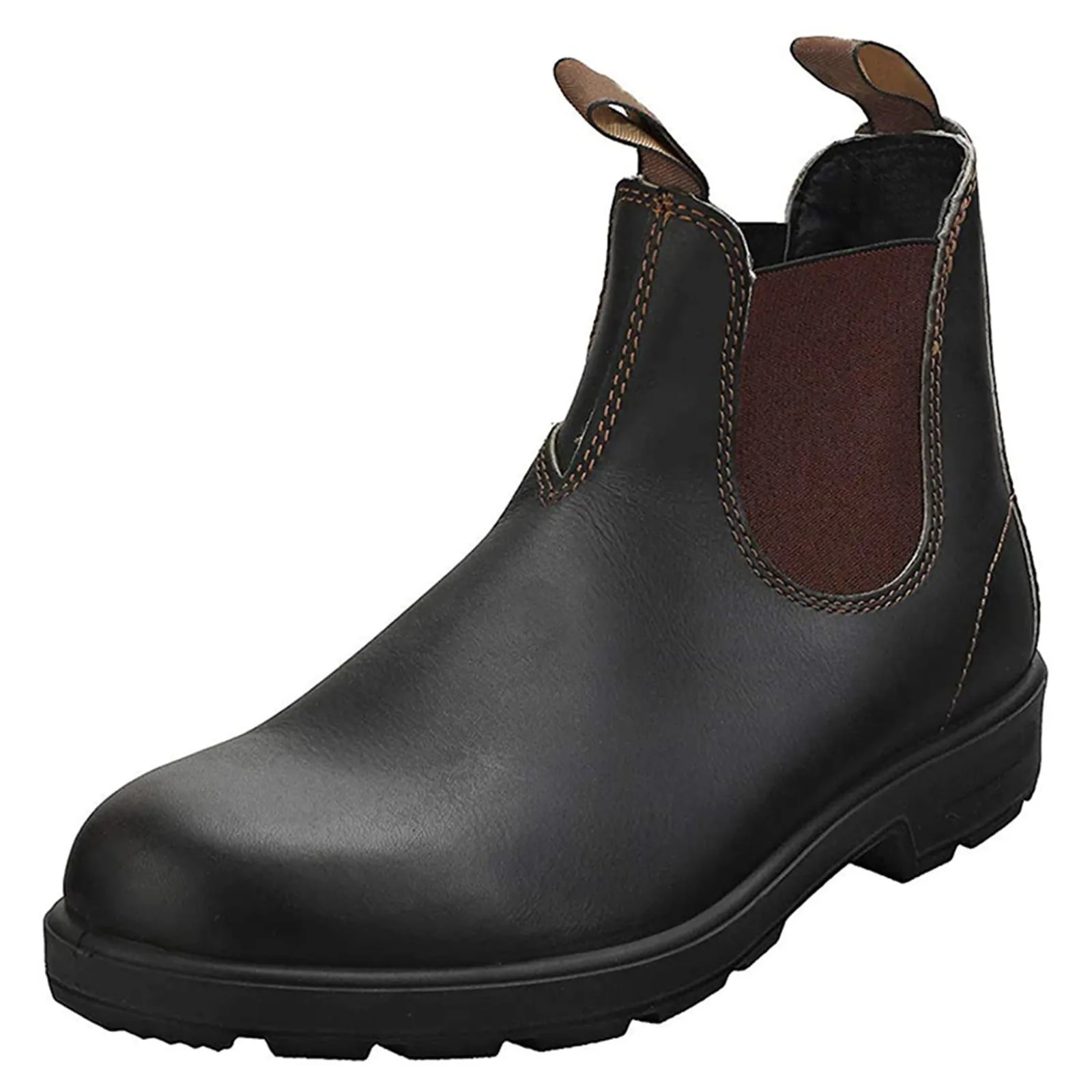 Mens Leather Boots Casual Slip On Formal Oxfords Boot Vintage Couple Shoes Boots image 5