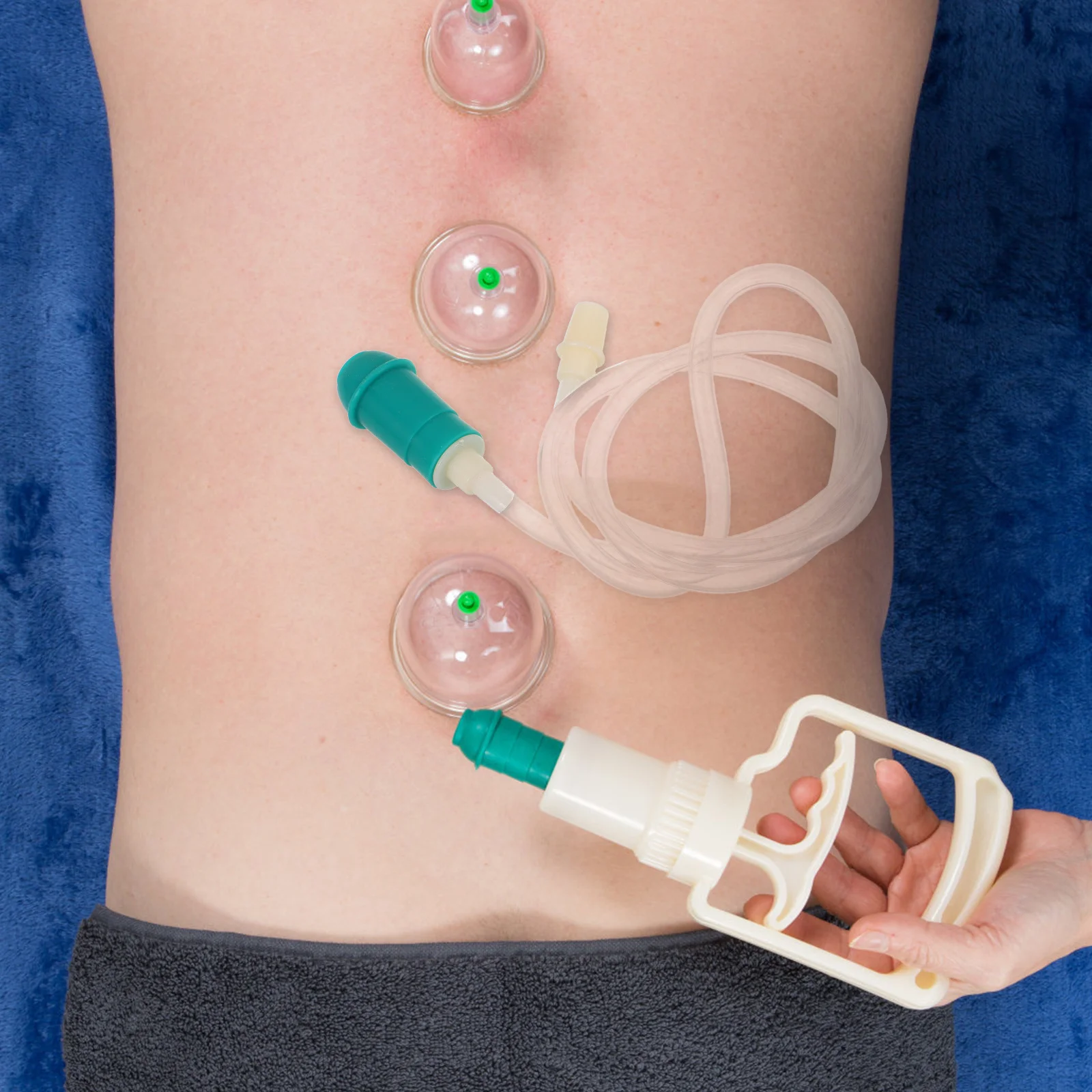 

2Pcs Vacuum Cupping Extension Tube Flexible Hand Pump Tubing Connector for Home Cupping Set Machine Connecting Lines Suction