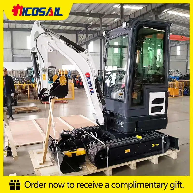 Compact 2t Mini Crawler Excavator OKW20 Low Emission Engine & 360° Rotation for Municipal Sidewalk Repair & Urban Infrastructure