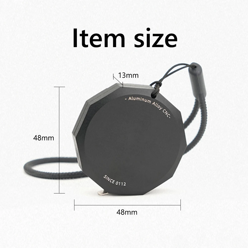2m Retractable Tape Measure Woodworking Aluminum Alloy Ruler ABS Housing blue black green 48x48x13mm 80g Distance Measurement view 3