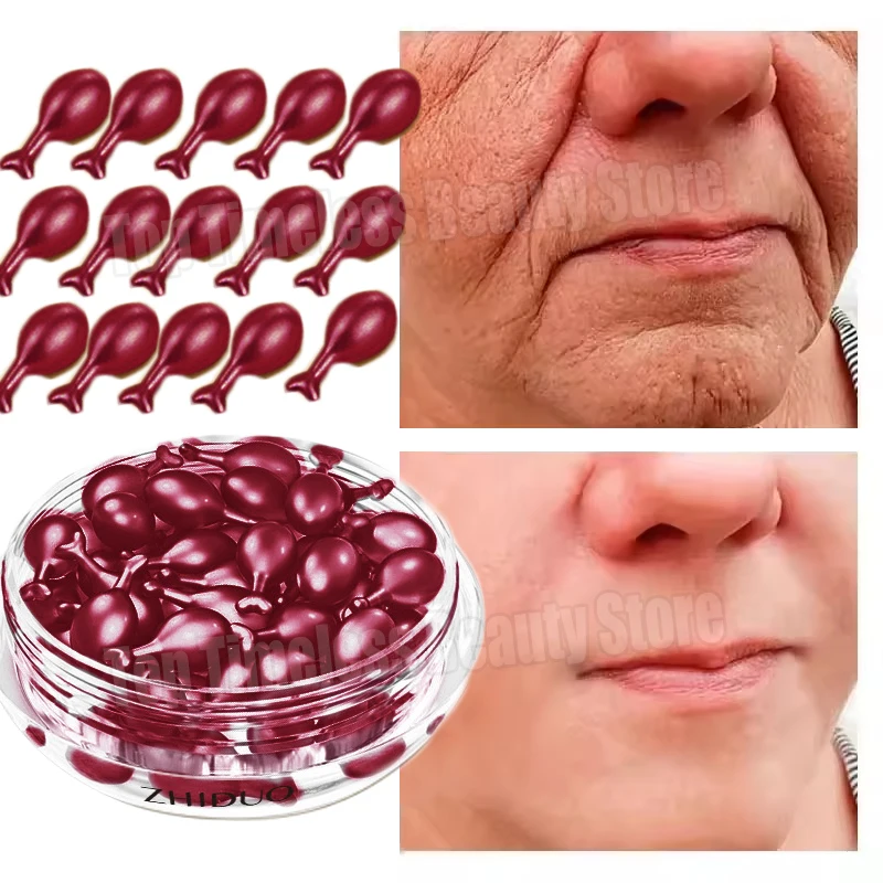 ريتينول كبسولات الوجه مصل إزالة التجاعيد مكافحة الشيخوخة تجديد الوجه ترطيب تبييض منتجات العناية بالبشرة الكورية