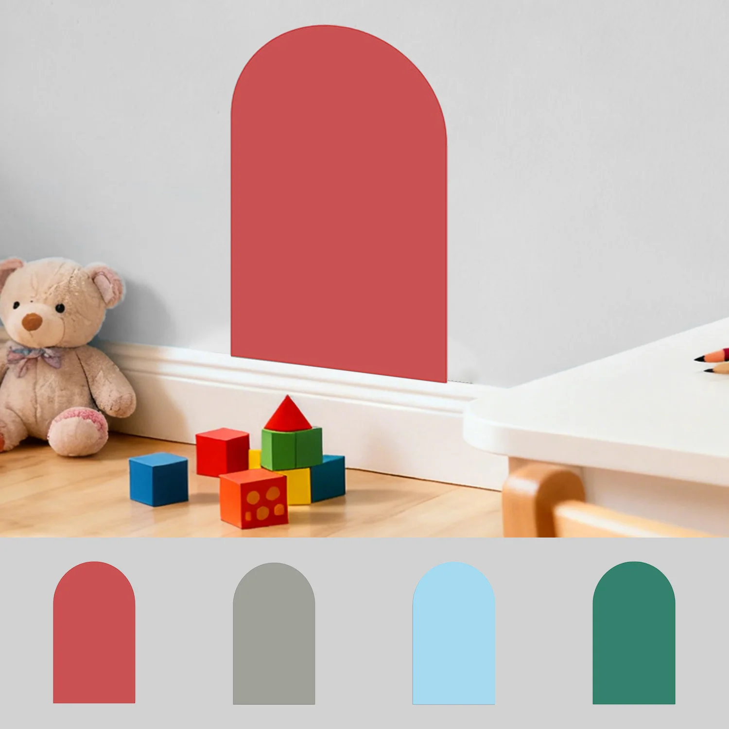 A set of arched self-adhesive tape magnetic stickers for wall painting, graffiti learning, and free DIY painting wall stickers