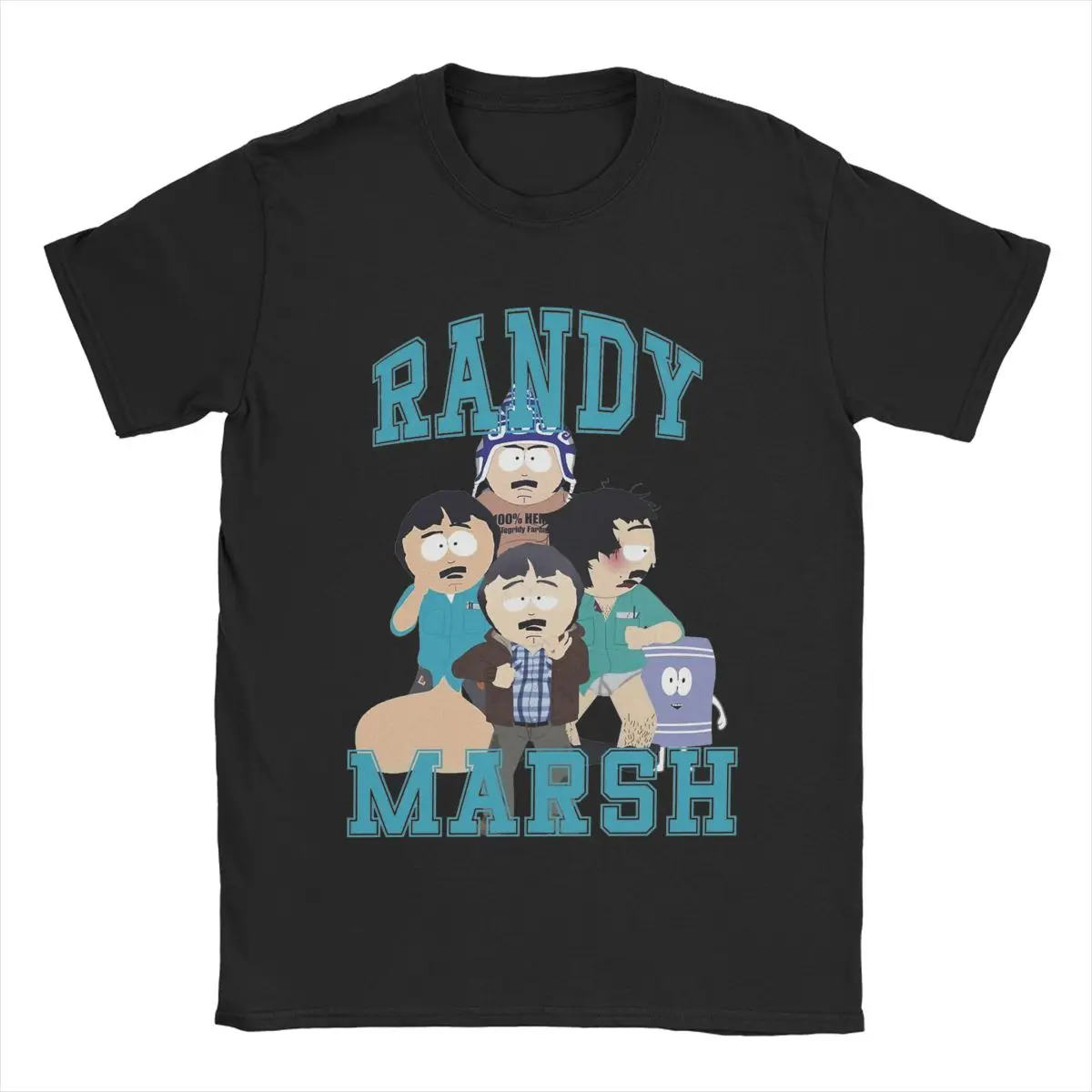 الرجال النساء راندي مارش تي شيرت ساوثز باركس ملابس قطنية مضحك قصيرة الأكمام جولة الرقبة تي شيرت الجرافيك تي شيرت مطبوع