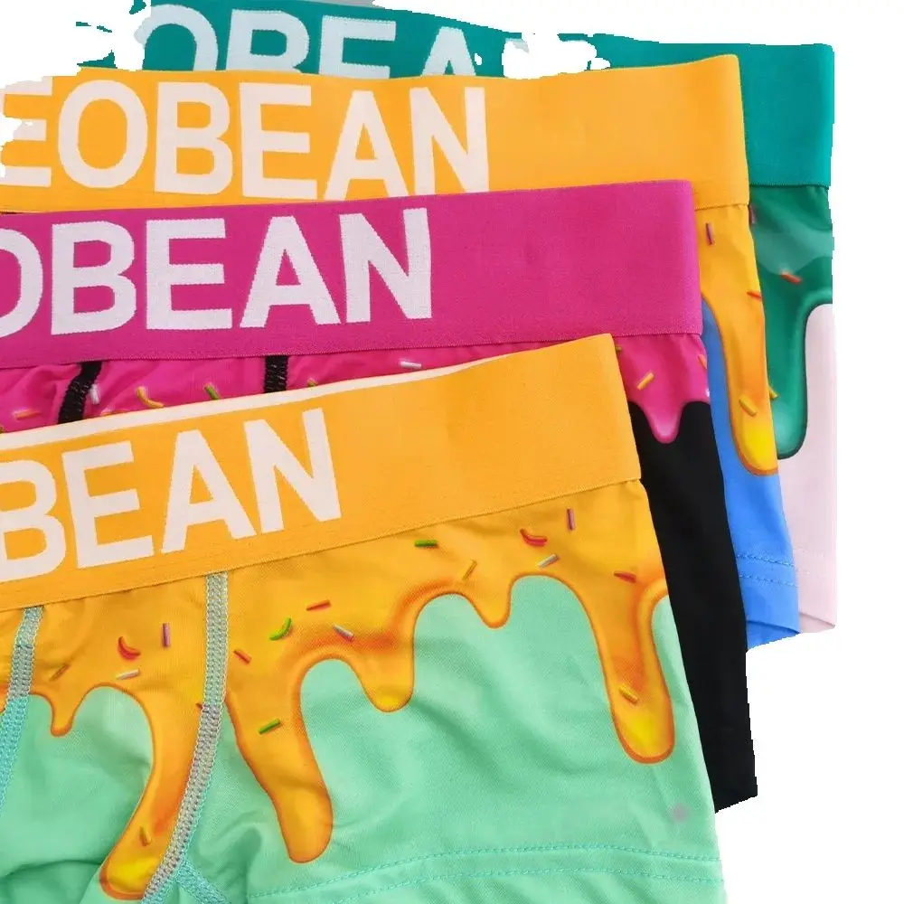 SEOBEAN 2025 New Men\'s Boxer Brief Underwear Comfortable polyester Boxer Shorts for Men
