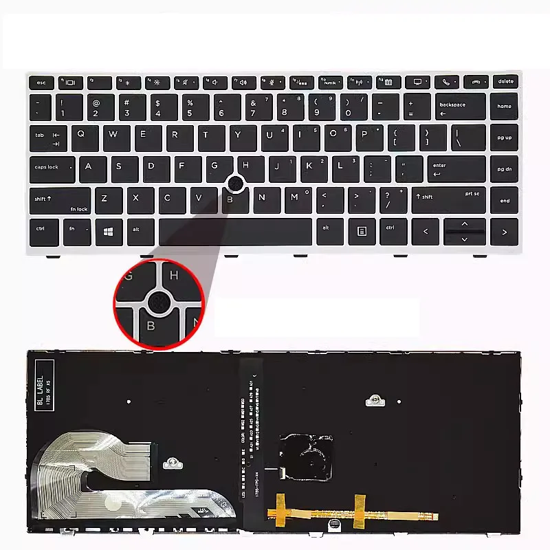 New Keyboard US Backlit FOR HP Elitebook 745 G5 840 G5 L11307-001 6037B0138601