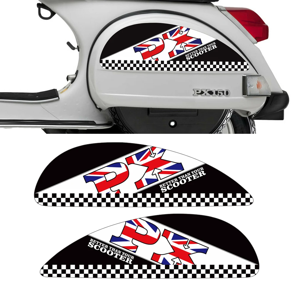 Motorcycle Side Panel Stickers for Vespa PX T5 Scooter-5