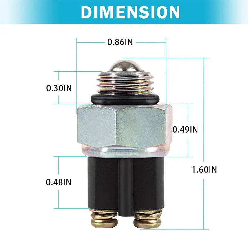 Marine Transmission Neutral Safety Switch 1000-640-004 3312308029 Fits for Borg Warner Velvet Drive 71C,72C Series,Various ZF