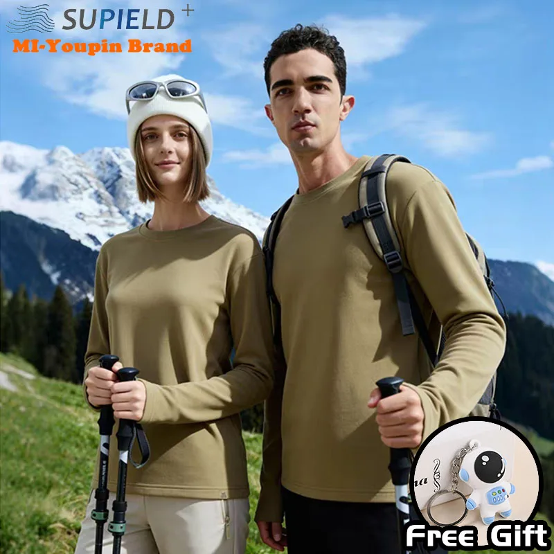 YouPin SUPIELD High Performance Warm Base Shirt for Men and Women 5A Antibacterial T-shirt Anti Static and Sweat Absorbing