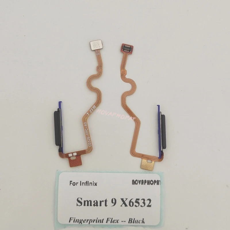 For Infinix Smart 9 X6532 / 9 HD X6532C Fingerprint Flex Power On Off Switch Home Unlock Key Button Sensor Volume Flex Cable