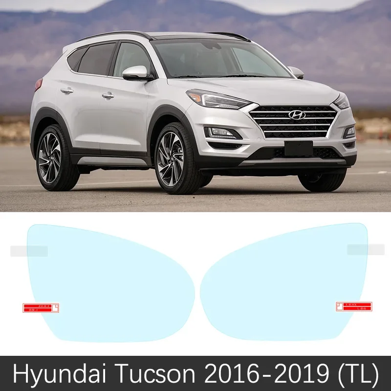 Full Cover Anti Fog Film For Hyundai Tucson ix35 JM LM TL 2005~2019 Rearview Rainproof Mirror Car Sticker Accessories