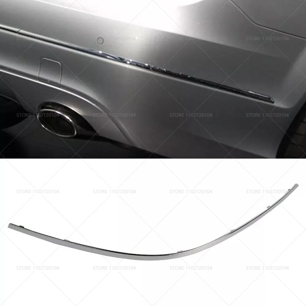 for 2012-2014 W204 Mercedes Benz C-Class C200 C250 C300 C350 C63 AMG Rear Bumper Chrome Trim 2048852921 2048853021 2048853121