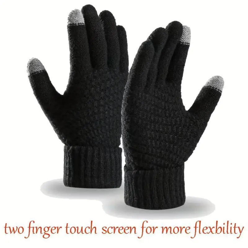 Four-color Winter Warm Riding Gloves Compatible with Smartphones Screens Touch Control, Gloves