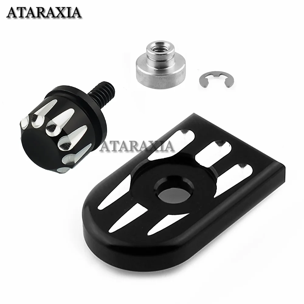 Rear Fender Seat Bolt Tab Screw Nut Knob Cover For Harley Davidson Sportster XL Dyna Bob Softail Fat Boy Touring Glide