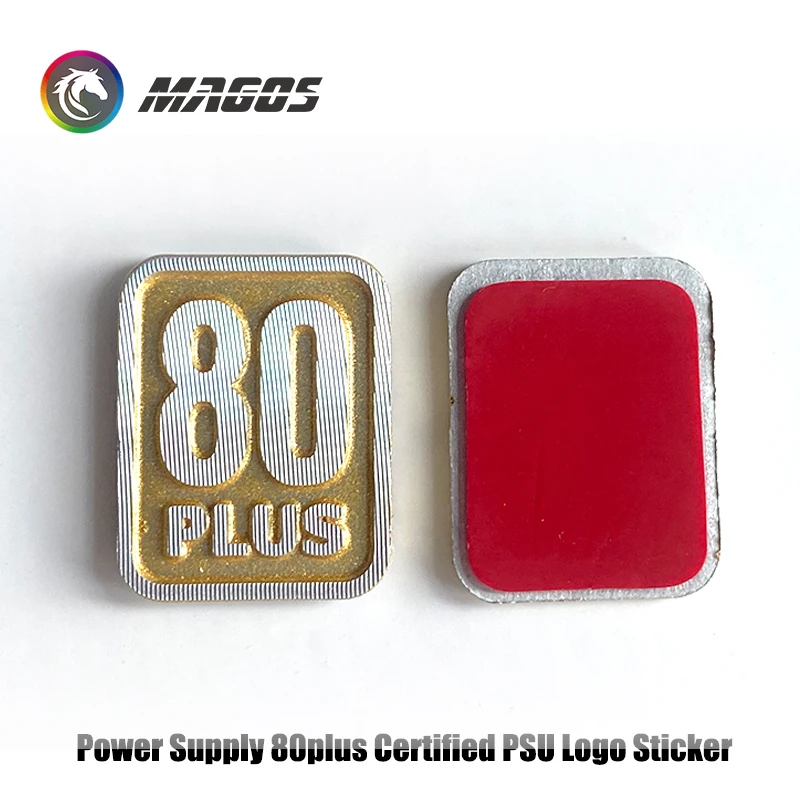 

Сертифицированная наклейка с логотипом блока питания 80plus, матовый алюминиевый сплав для компьютерного шкафа/вентилятора охлаждения/графической карты, 2 шт./упак.