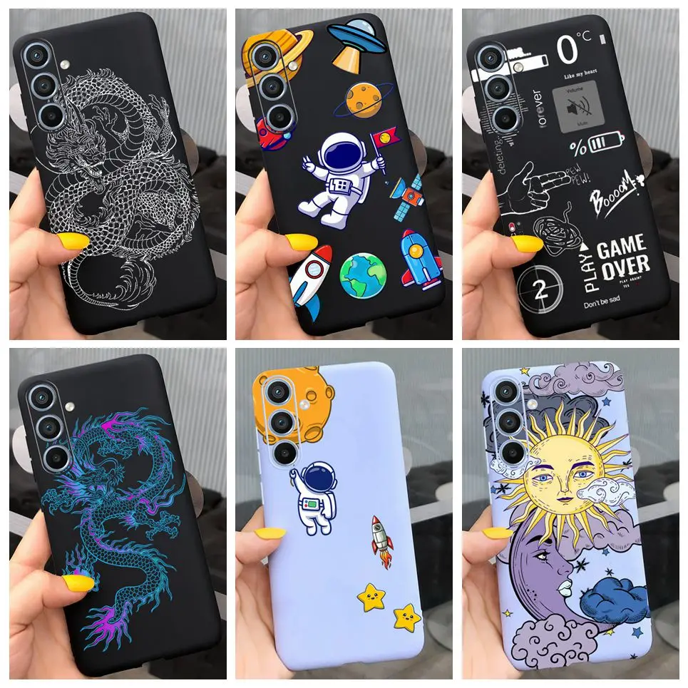 For Samsung A54 A34 Case Cartoon Animal Silicone TPU Soft Phone Cover for Samsung Galaxy A24 A34 5G A54 5G Funda Shell Case Etui