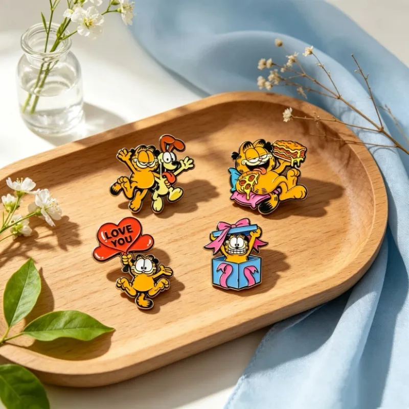 4pcs Cartoon Cat Set Badge Cute Kitten Series Brooch Backpack Accessories Creative Personality Animation Peripheral Student Gift