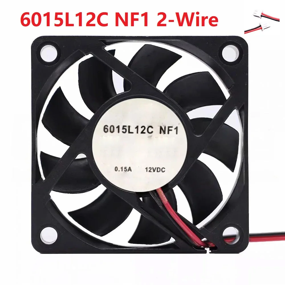 Cooling Fan For T&T 6015L12C NF1 DC12V 0.15A 6015 2-Wire/3-Wire New