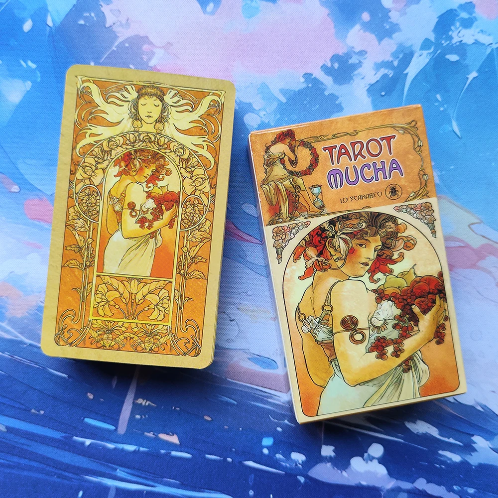 Tarot  Mucha Russian Tarot Cards for beginners.Russian PDF Guide