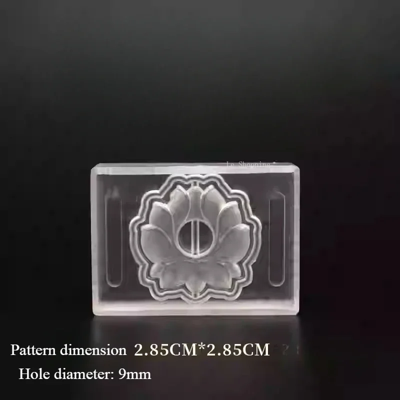 Incense Card Mould Double-sided Acrylic Material Auspicious Clouds Lotus Pattern Handmade DIY Accessories Incense Beads Tools