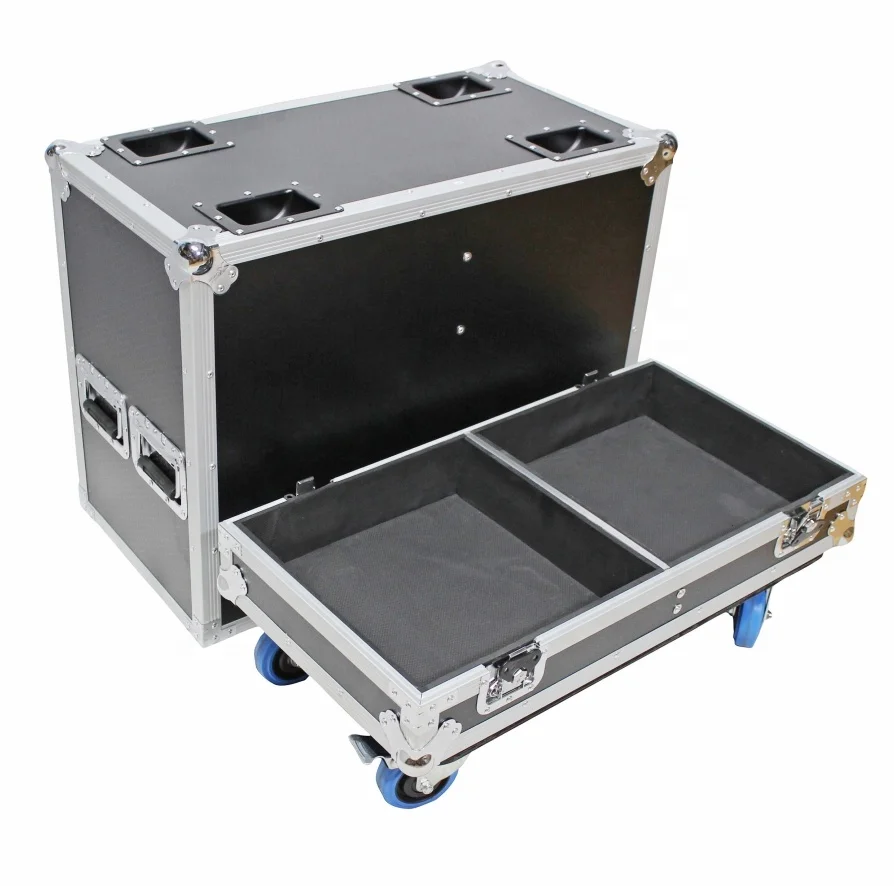 BRAVO Customized Two-Way Sound Speaker Box Flight Case With Wheels