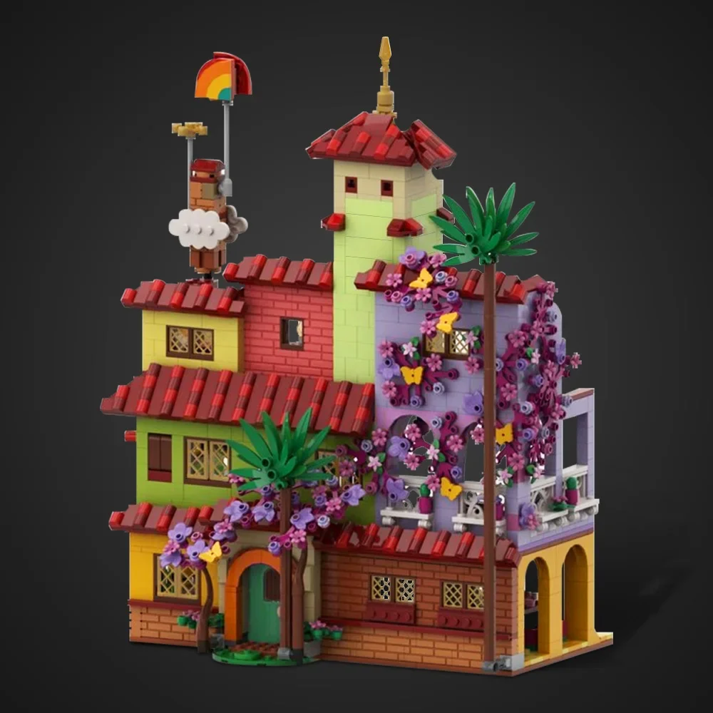 

MOC-152328 фильм Encantoed Madrigalss дом строительные блоки модель Encantoed Madrigalss дом архитектура кирпичи сборка игрушки