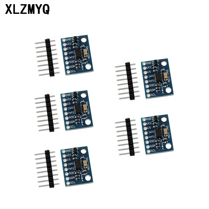 5pcs GY-291 ADXL345 Digital Three-axis Acceleration of Gravity Tilt Modul IIC SPI Communication Protocol Transmission DIY Tools