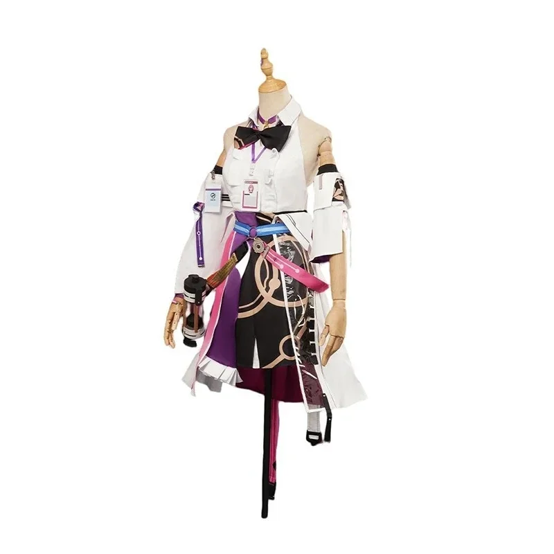 Jogo Honkai Asta Cosplay Traje, Star Rail, Anime Roupas e Perucas, Fato Roxo para Asta Cosplay