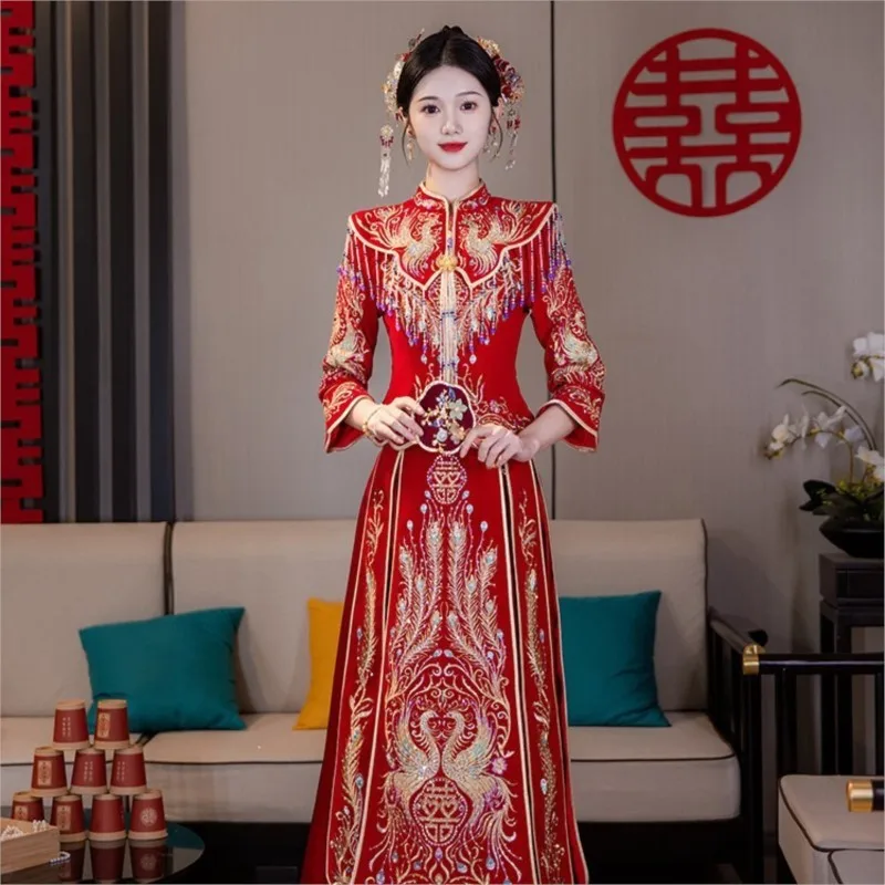 

Новое свадебное платье в китайском стиле для тяжелой промышленности