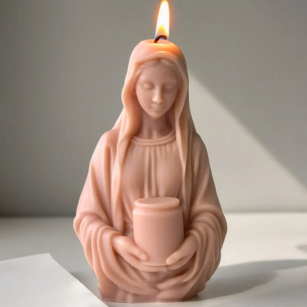 لتقوم بها بنفسك منحوتة الإنسان الشكل قالب من السيليكون اليدوية رائحة شمعة الجبس شكل حلية الحرف قالب الصابون شمعة صنع الإمدادات