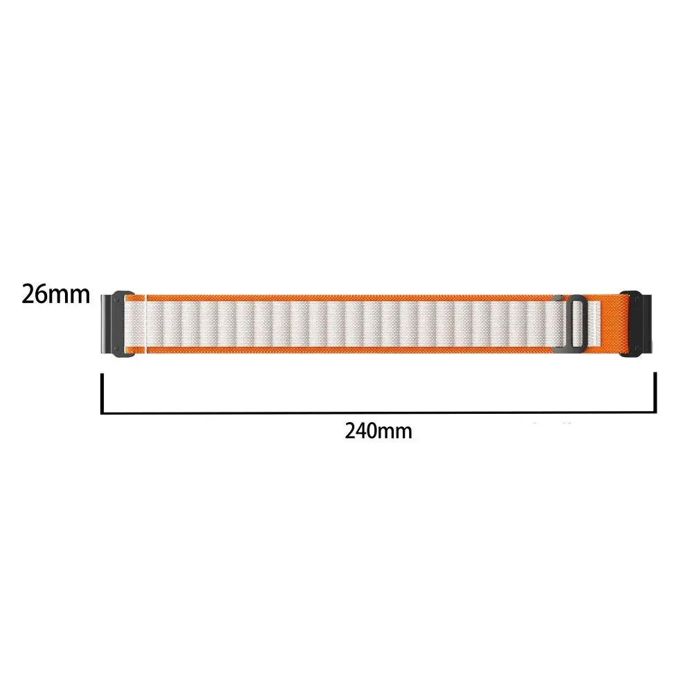Нейлоновый ремешок для часов, сменный гибкий нейлоновый ремешок с петлей, умные часы, модный ремешок для часов, браслет для Garmin Fenix7/5X/6X7X