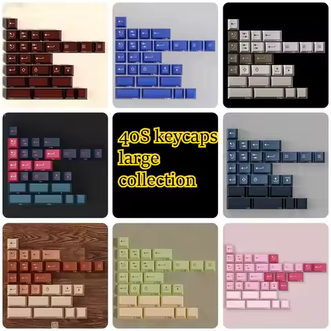 PBTFANS Mechanical Keyboard Keycap Collection 40s Kit Cherry Height Pbt Abs Material Custom Cross Axis Keyboard Universal