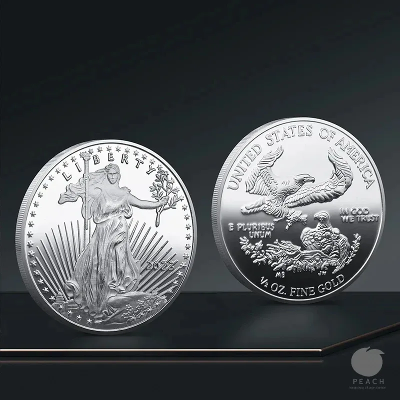 تمثال الحرية تذكارية عملة جمع المعادن ثلاثي الأبعاد الإغاثة التذكارية ميدالية شعار