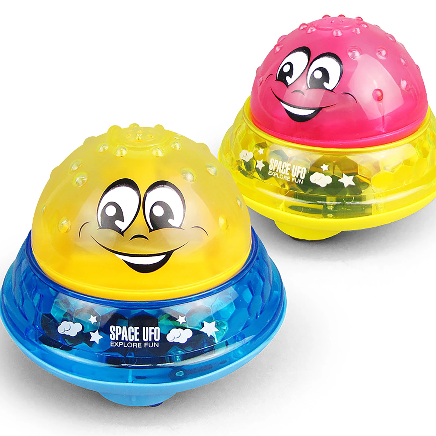 

Детский индукционный шарик с распылителем воды, игра в воду в ванной комнате с подсветкой и музыкой, запиты от автономных аккумуляторов.