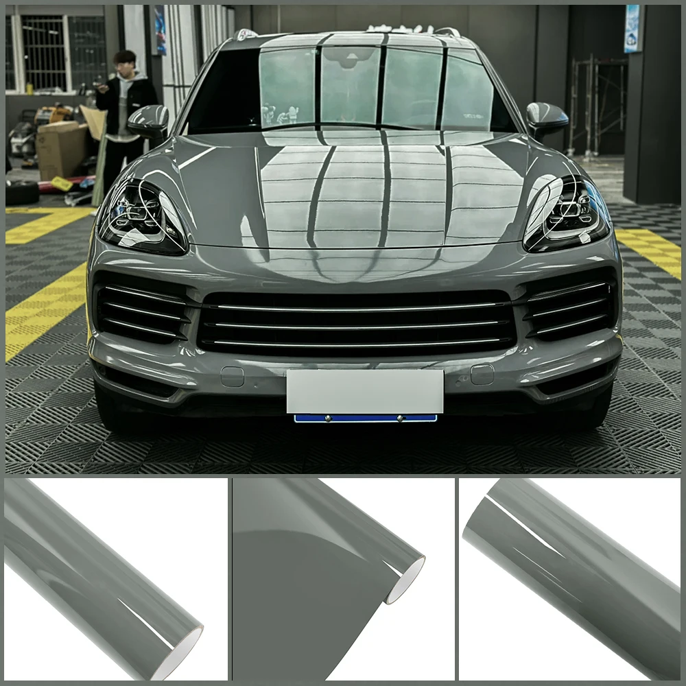 

Ультра-глянцевая глянцевая наклейка Nardo серого цвета для домашних животных, виниловая пленка, защитная пленка для всего тела автомобиля, наклейка «сделай сам», цветная наклейка, аксессуары для автотюнинга