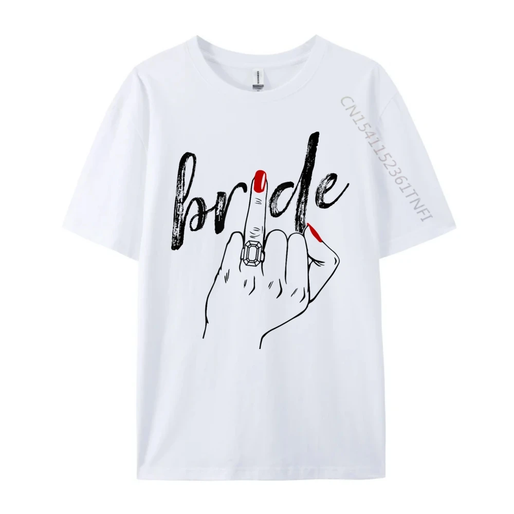 

Wedding Honeymoon Bachelorette Finger Ring Cute Fiance Bride Mens Designer Clothes Christmas Shirt England Style