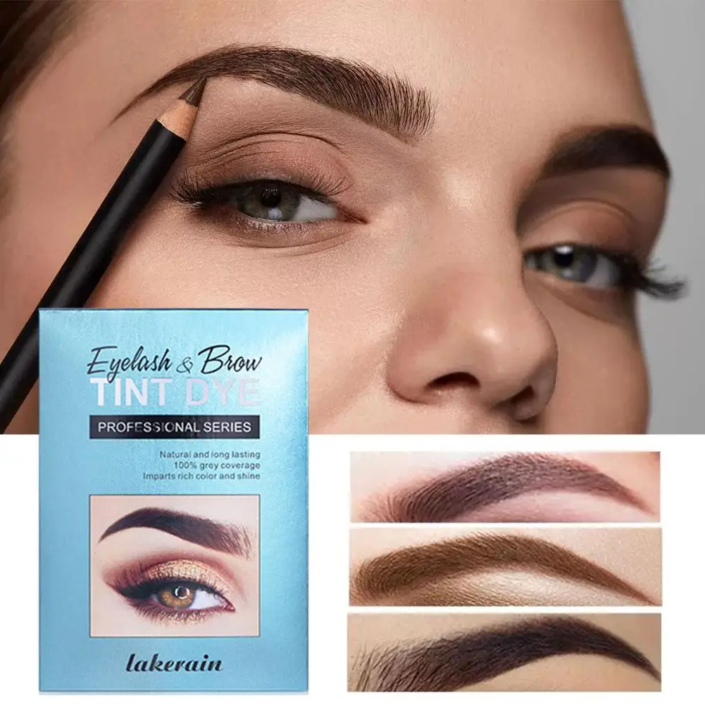 Cílios e sobrancelha Dye Tint Kit, impermeável, 15 Mins, rápido, Brow Enhance, Lash Brow, permanente Dye, duradoura Maquiagem, Long Dye, R2S4