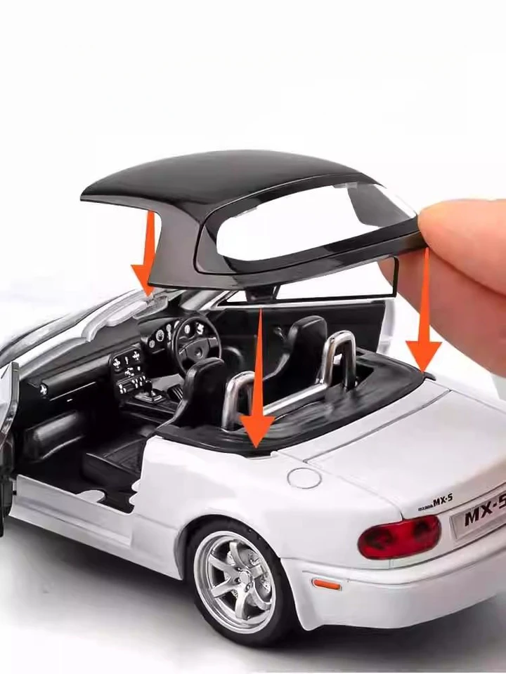 1/32 Mazda MX-5 Miniature Diecast Miata RoadSter Toy Car Model