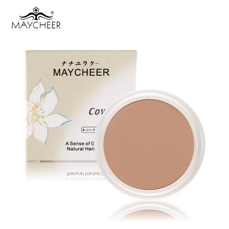 MAYCHEER-Creme Corretivo Completo, Primer Maquiagem, Base de Fundação, Controle de Óleo Duradouras, Rosto, Atacado, 20g