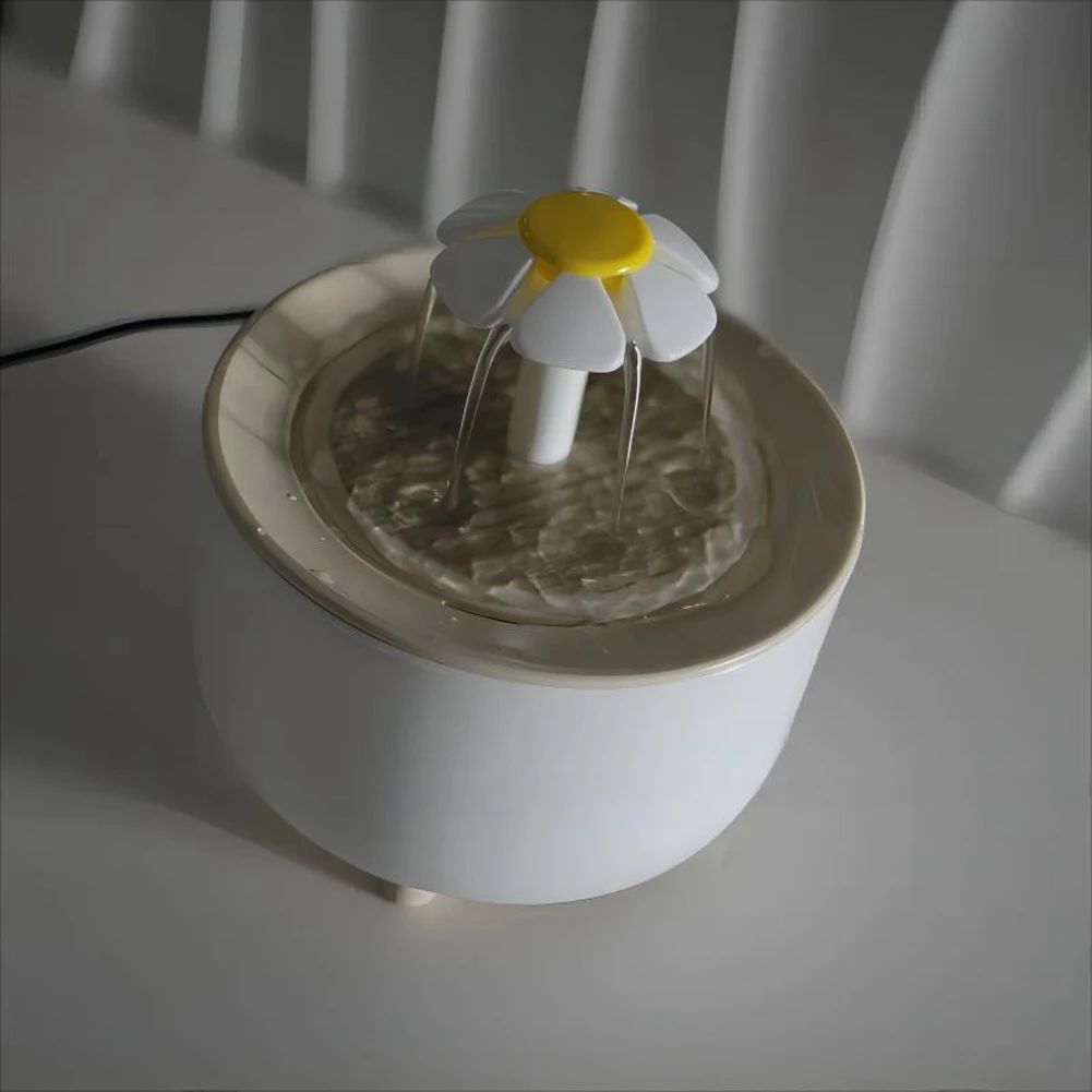1200ml Automatic Cat Water Fountain Filter USB Electric Mute Pet Drink Bowl Pet Water Fountain Automatic Cat Drink Bowl Filter
